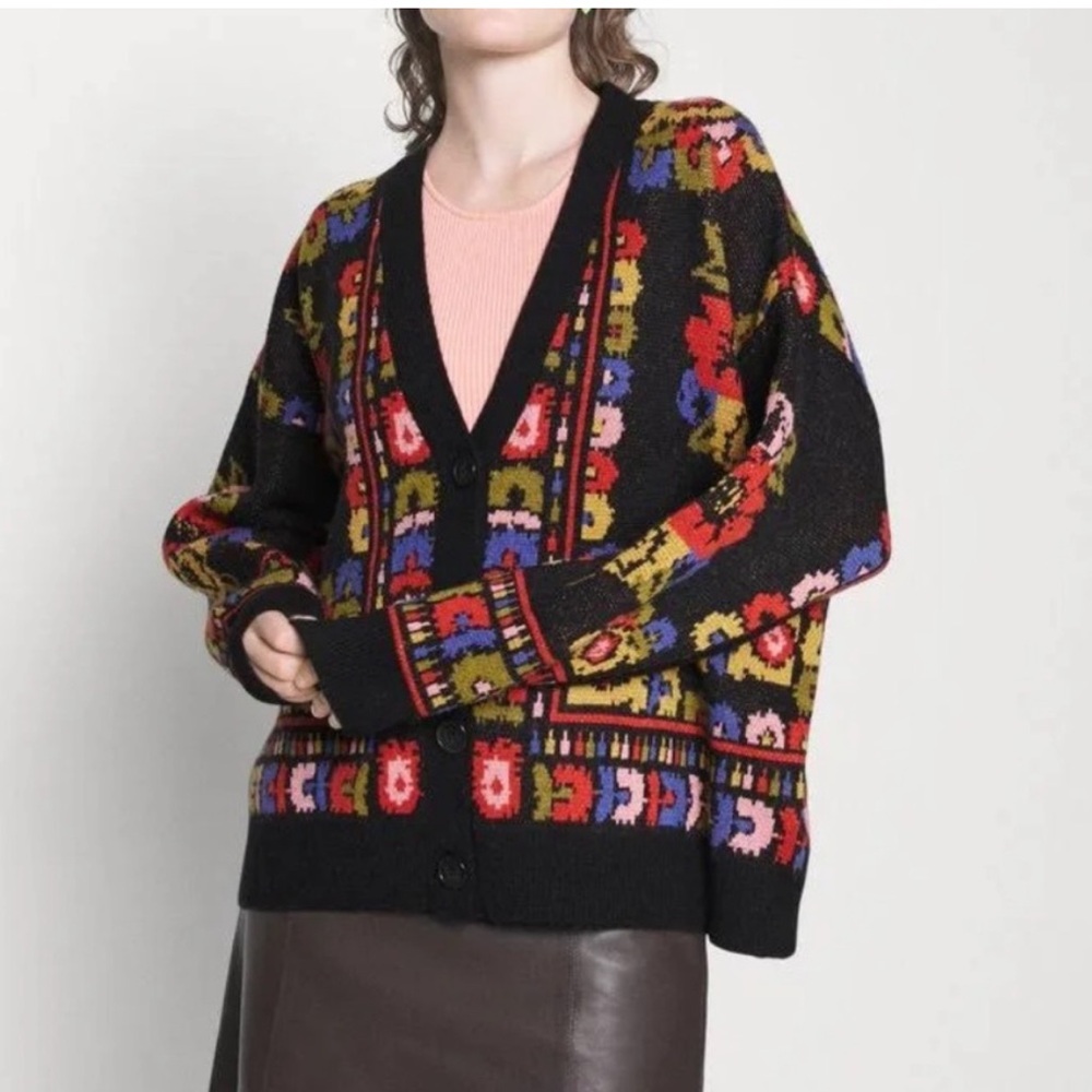 Farm Rio Floral Tapestry Cardigan